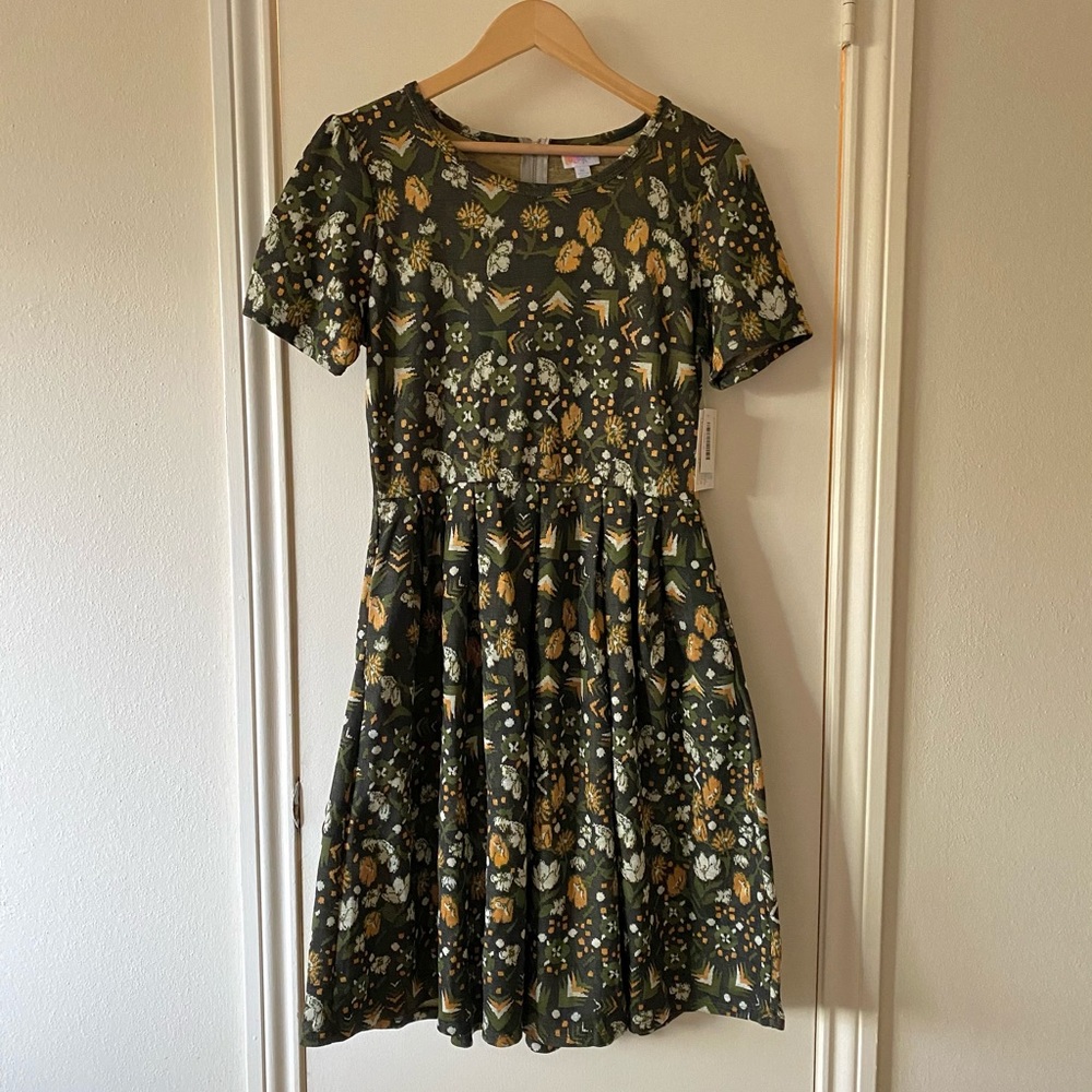 Flowers and Arrows Lularoe Amelia Dress